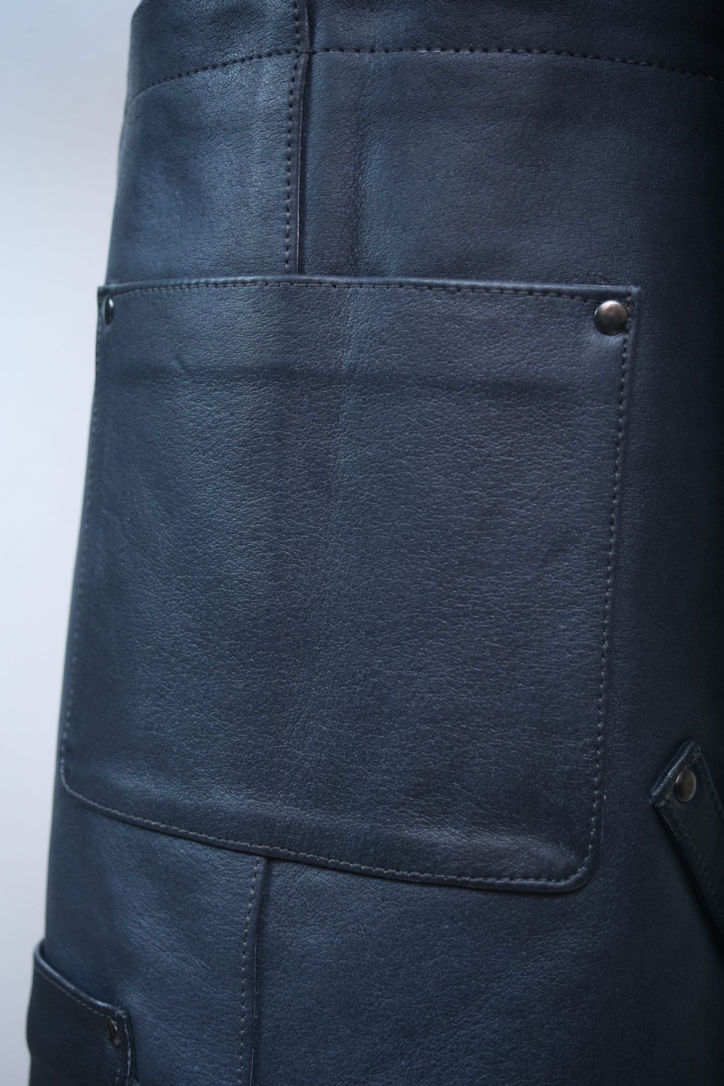 Premium Leather Black Apron GRILL/BBQ