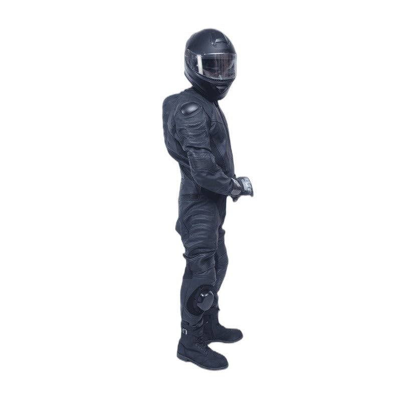 Kangaroo Premium Black 2-Piece MC Leather Suits