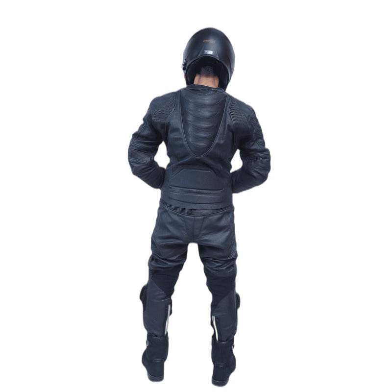 Kangaroo Premium Black 2-Piece MC Leather Suits
