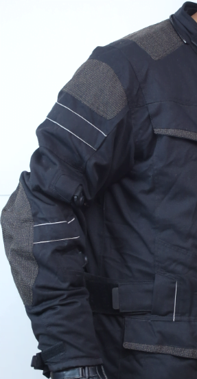 Lady Premium Dynatech Black MC All Weather Jacket