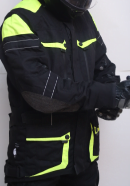 Premium Dynatech Orange Flour Black MC All-Weather Jacket