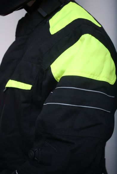 Premium Dynatech Orange Flour Black MC All-Weather Jacket