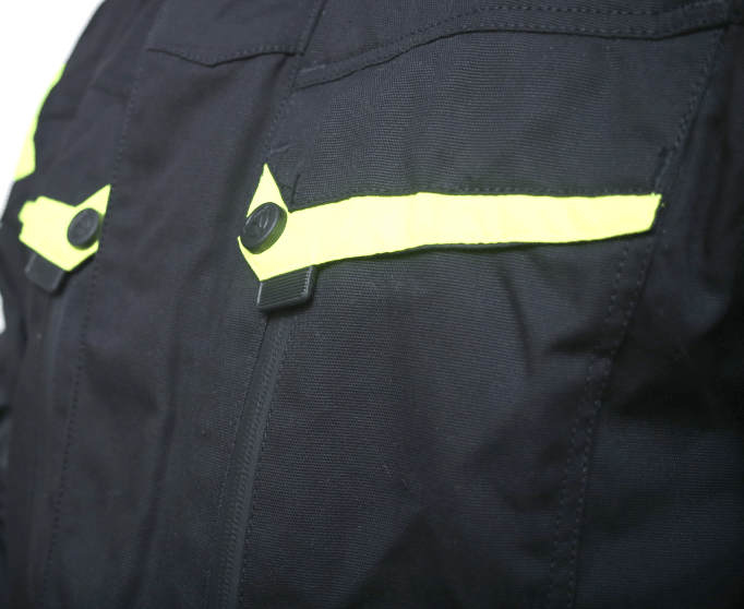 Premium Dynatech Orange Flour Black MC All-Weather Jacket