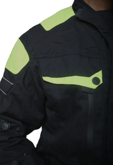 Premium Dynatech Orange Flour Black MC All-Weather Jacket