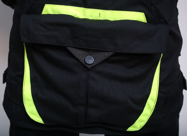Premium Dynatech Orange Flour Black MC All-Weather Jacket