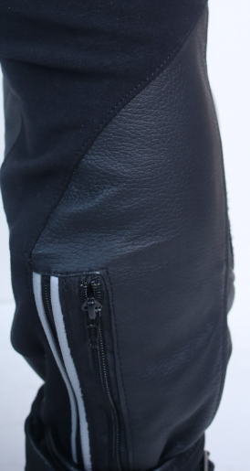 Kangaroo Premium Black 2-Piece MC Leather Suits