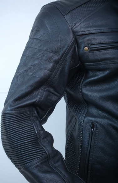 Ghost Black Mc Leather Jacket