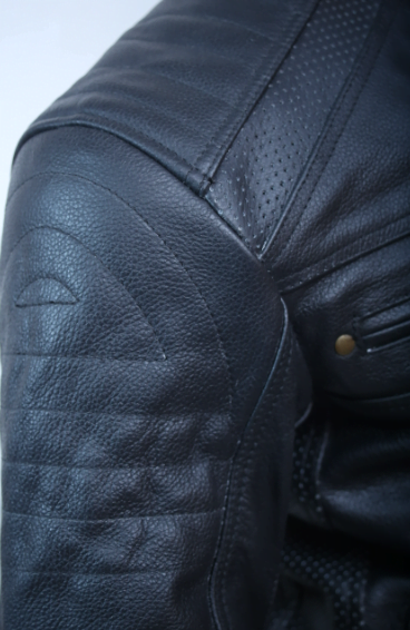 Ghost Black Mc Leather Jacket