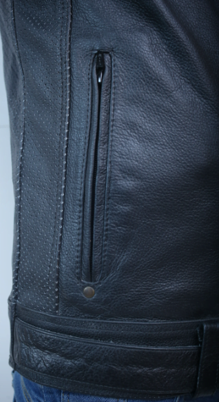 Ghost Black Mc Leather Jacket