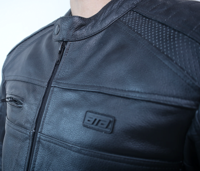 Ghost Black Mc Leather Jacket