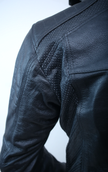 Ghost Black Mc Leather Jacket