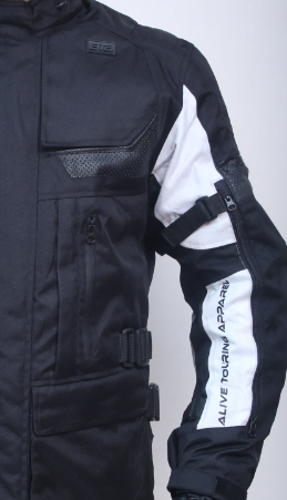 Guardian Black White Touring Jacket