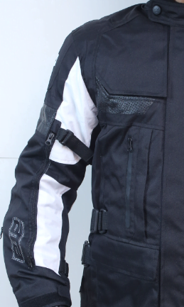Guardian Black White Touring Jacket