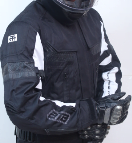 Guardian Black White Touring Jacket