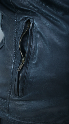 Bandit Black Goat Nappa Premium MC Leather Jacket