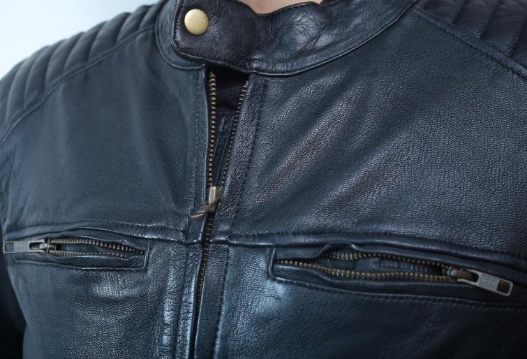 Bandit Black Goat Nappa Premium MC Leather Jacket