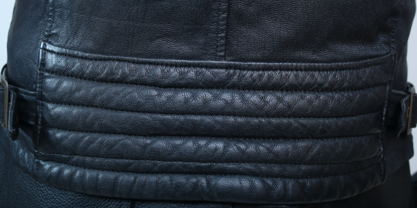 Bandit Black Goat Nappa Premium MC Leather Jacket