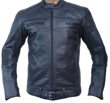 Ghost Black Mc Leather Jacket