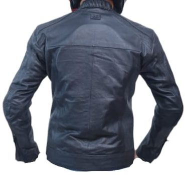 Ghost Black Mc Leather Jacket