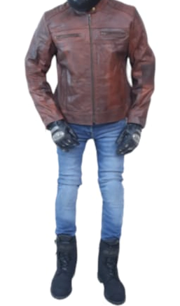 Ghost Vintage brown touring leather jackets