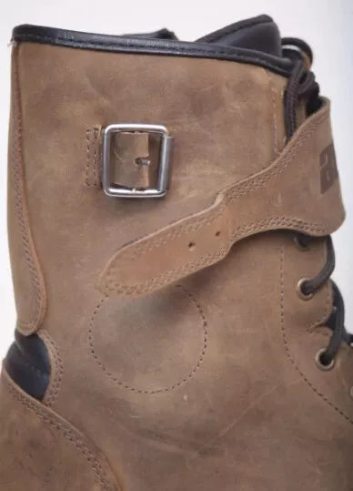 VINTAGE BROWN MC TOURING WATERPROOF CE- Level 2 (EN13634:2017)