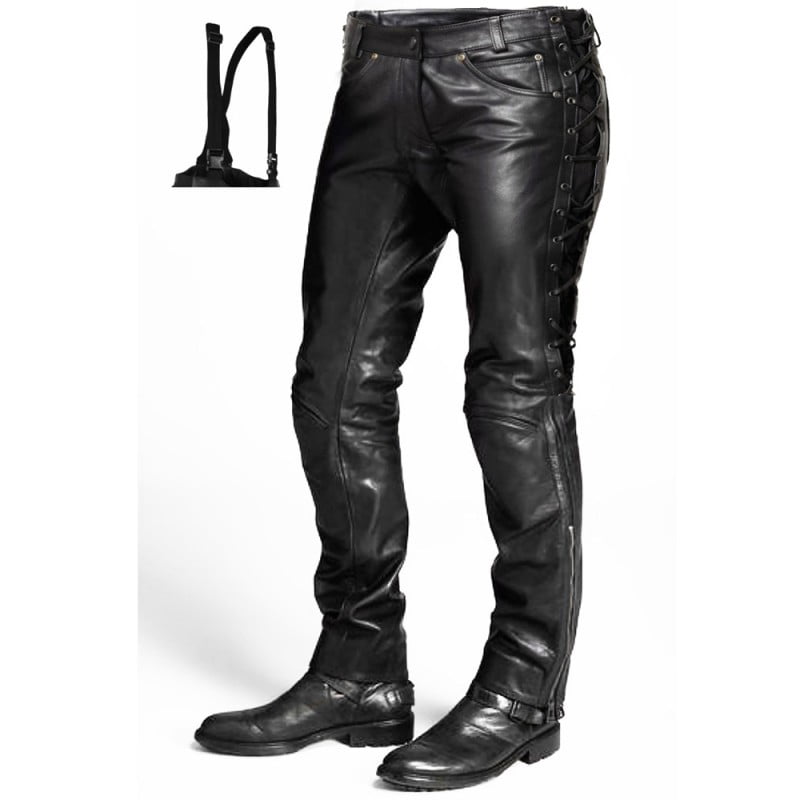 LACE SPIRIT MC LEATHER PANT