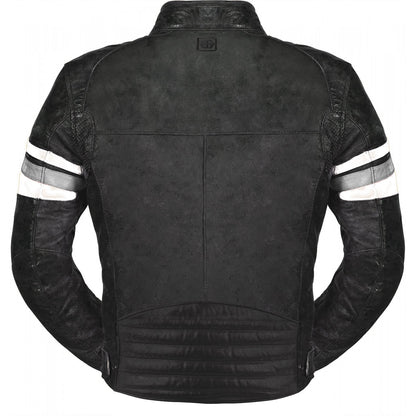 Riverside White Touring MC Leather Jacket
