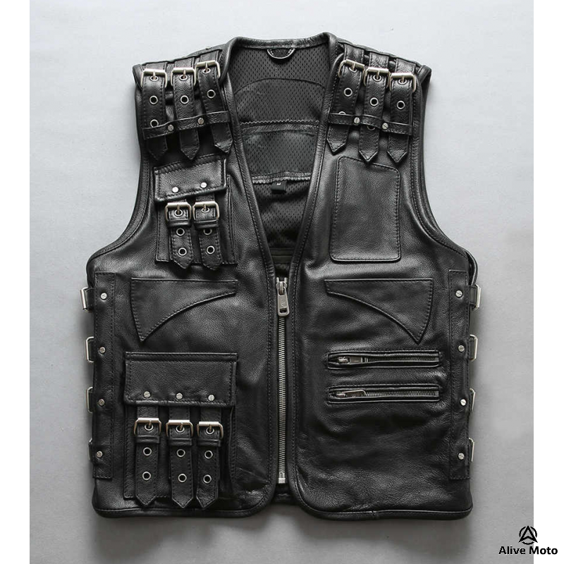 Premium biker supreme HD leather vest