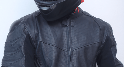 Kangaroo Premium Black 2-Piece MC Leather Suits