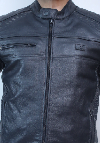 Ghost Black Mc Leather Jacket