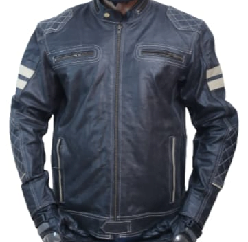 Leather MC Jackets RIVALDALE RUB-OFF