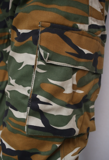 MC Pants DENIM CAMO GREEN SIDE POCKET WP
