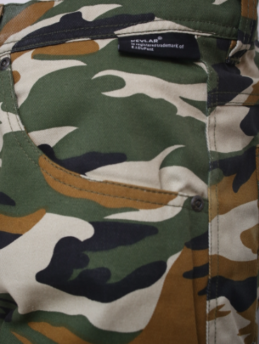 MC Pants DENIM CAMO GREEN SIDE POCKET WP