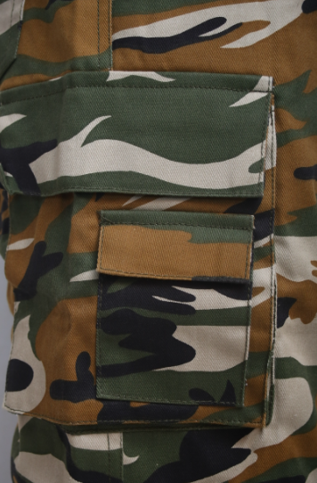 MC Pants DENIM CAMO GREEN SIDE POCKET WP