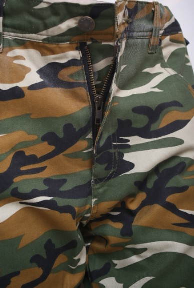 MC Pants DENIM CAMO GREEN SIDE POCKET WP